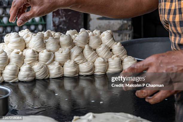 paratha bread dough, puducherry (pondicherry) - chapatti stock pictures, royalty-free photos & images