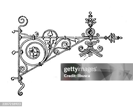 Bracket Support Ornament, Decoration, Design Element Bracket Support Ornament, Decoration, Design Element