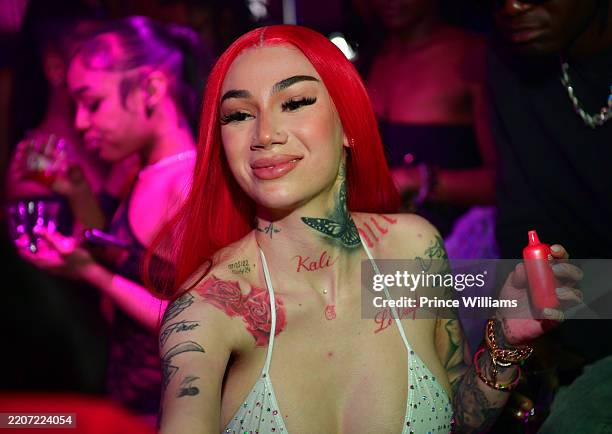 Bhad Bhabie attends Bhabie City Hosted By Bhad Bhabie at Magic City on March 27, 2025 in Atlanta, Georgia.