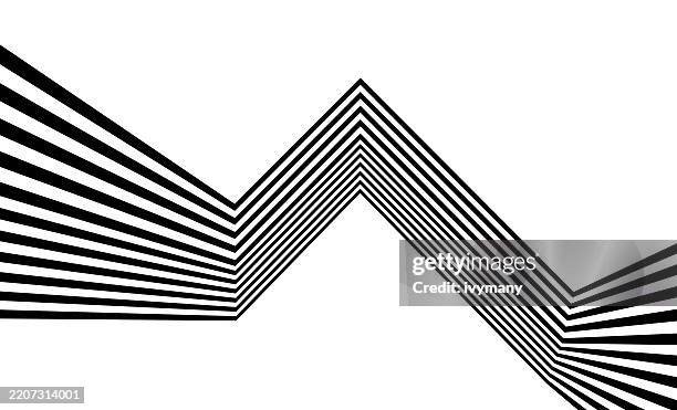 ilustraciones, imágenes clip art, dibujos animados e iconos de stock de rayas blancas y negras abstractas radiación fondo del elemento de diseño geométrico - perspectiva en disminución