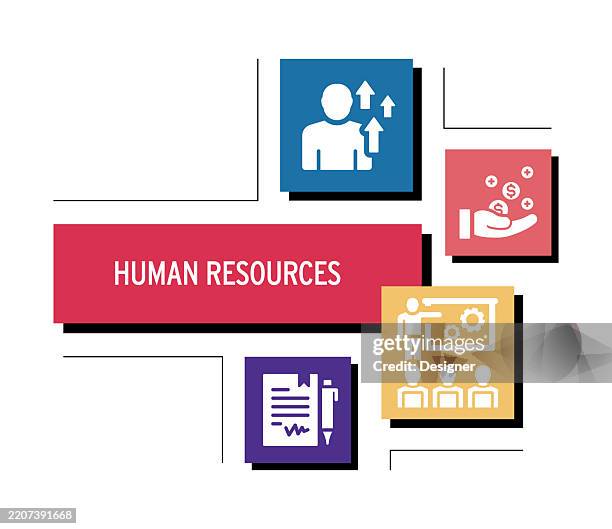 human resources related vector illustration. candidate, resume, job search, job interview, employee, corporate business, recruitment. - interview candidate stock illustrations