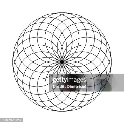 Abstract circle pattern op art Abstract circle pattern op art