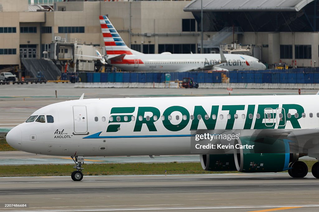 Frontier Airlines At Los Angeles International Airport