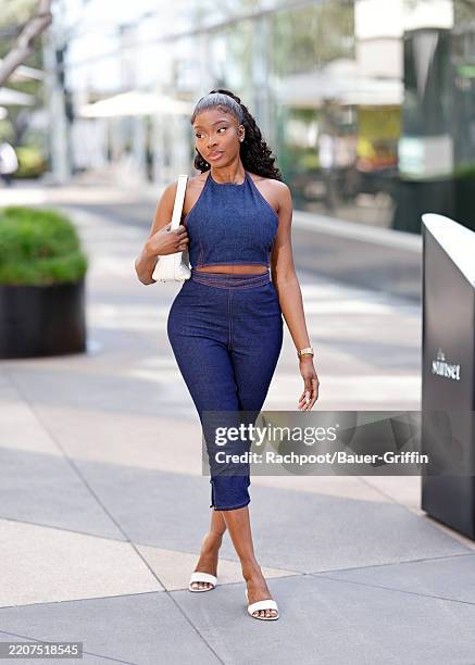 Chelsea Lazkani is seen on April 01, 2025 in Los Angeles, California.