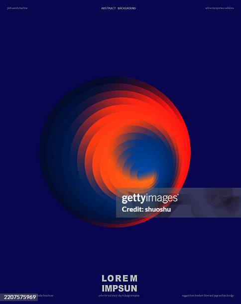 abstract blend purple gradient round pattern poster background - blend stock illustrations