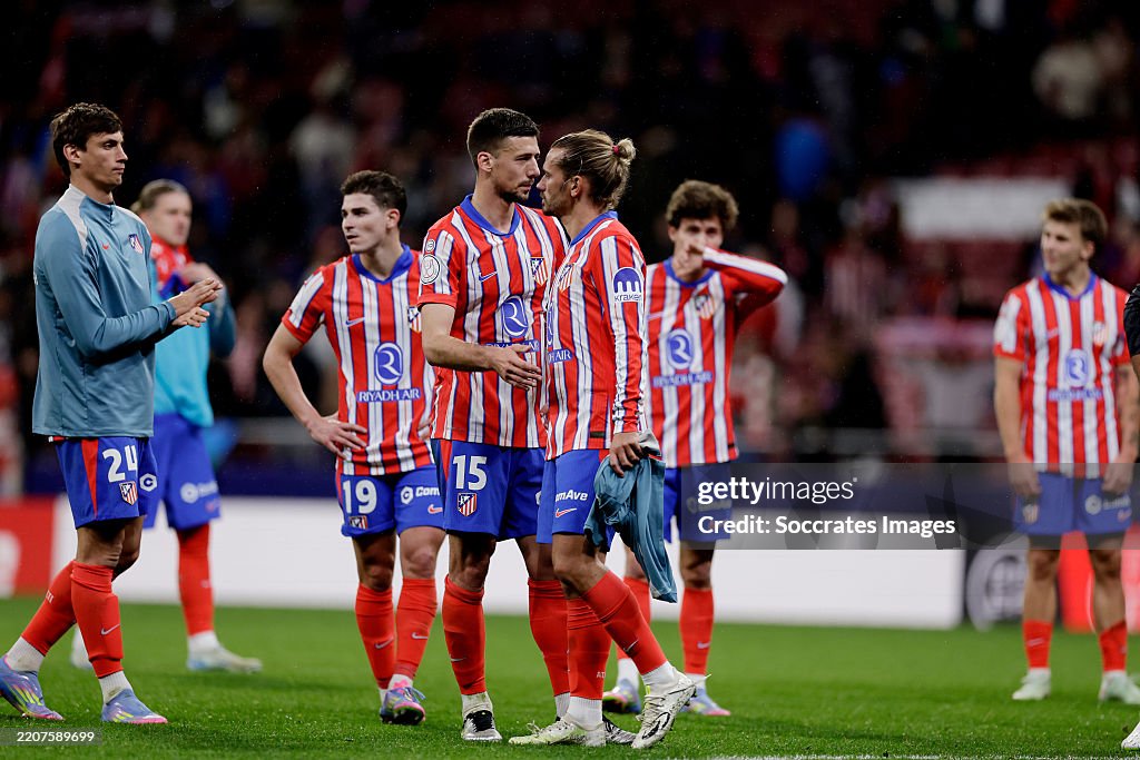 Robin Spanish Robin Le Normand of Atletico Madrid, Julian Alvarez of Atletico... News ...