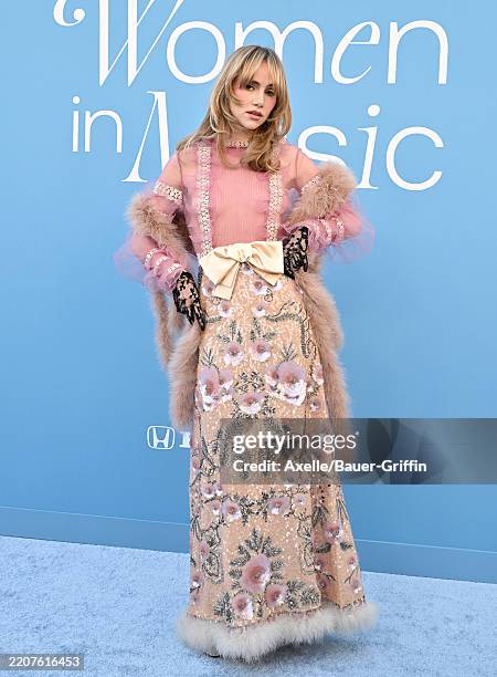 Suki Waterhouse attends the 2025 Billboard Women in Music at YouTube Theater on March 29, 2025 in Inglewood, California.