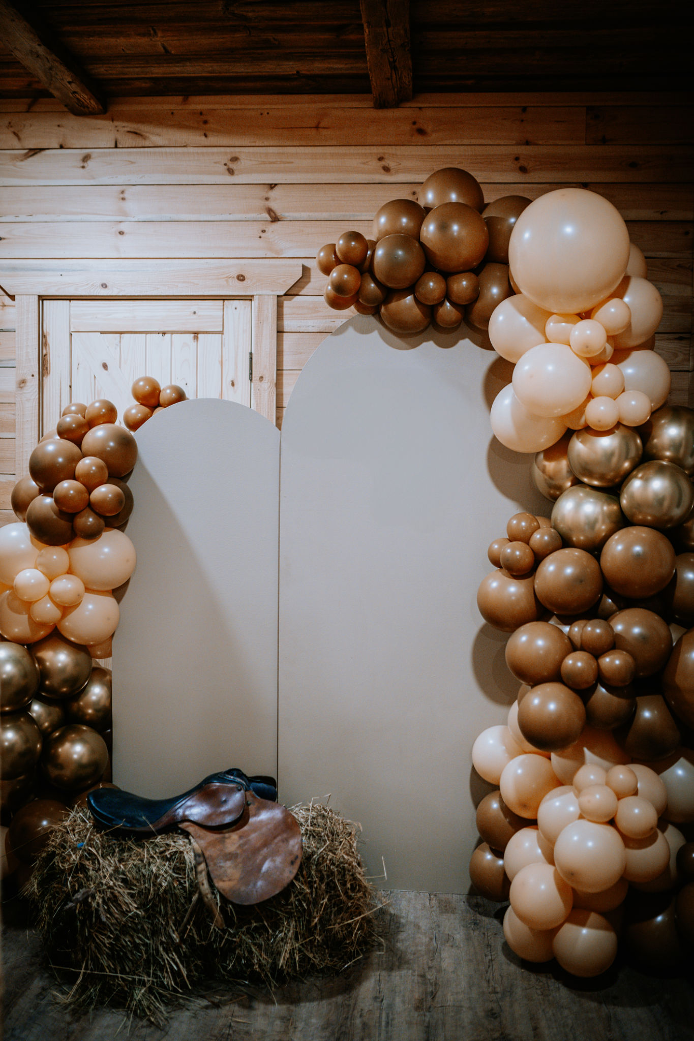 themed balloon arch