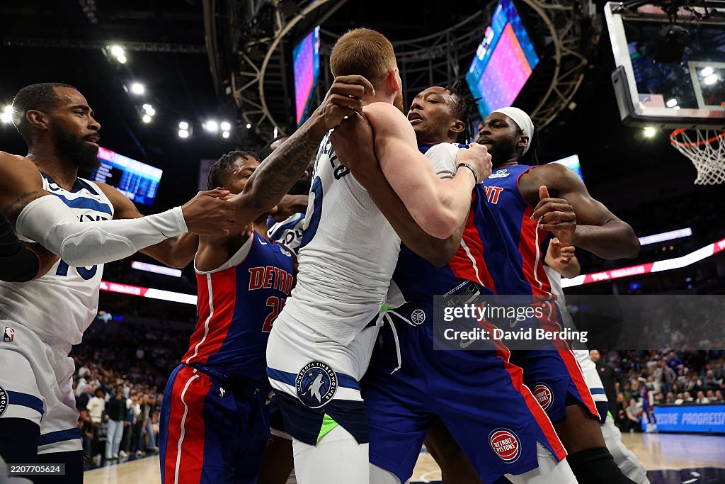 Detroit Pistons v Minnesota Timberwolves