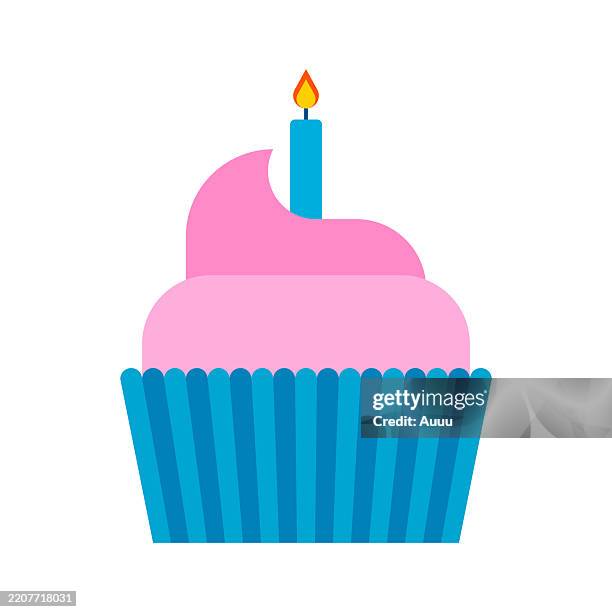 happy birthday concept - birthday candle stock illustrations