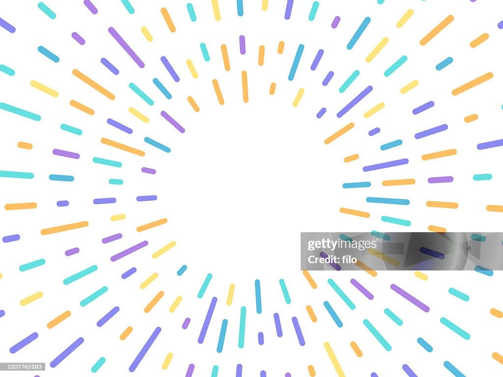 Spring Pastel Rays Excitement Lines Background
