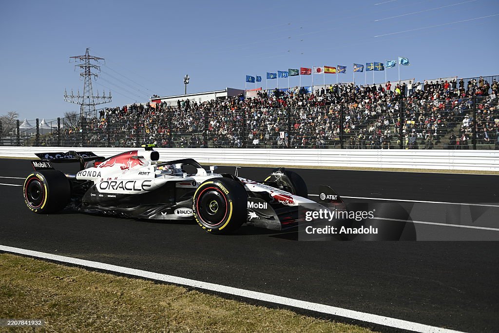Oracle Red Bull Racing Japan Yuki TSUNODA Oracle Red Bull Racing RB21 Honda RBTP, on track during ...