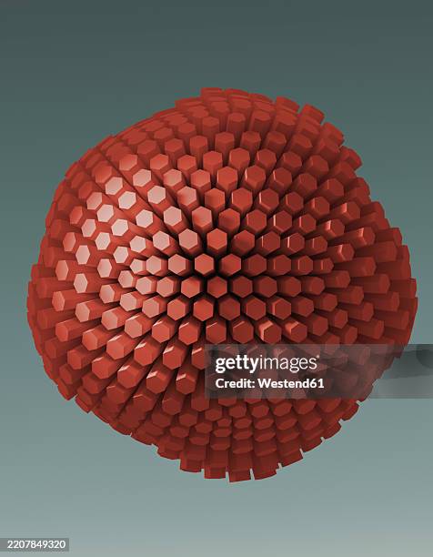Spherical Type Patterns 3d Rendering Of A Hexagonal Geometric Pattern With Spherical Symmetry ...