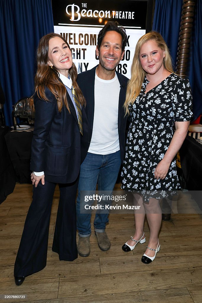 Drew Rudd Drew Barrymore, Paul Rudd, and Amy Schumer attend the 2025 Night of ...
