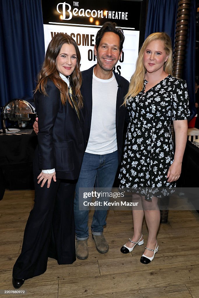 Drew Rudd Drew Barrymore, Paul Rudd, and Amy Schumer attend the 2025 Night of ...