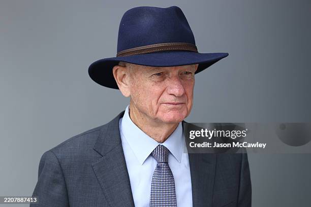 Steve Railton, Chairman of Stewards looks on during Sydney Racing at Rosehill Gardens on April 01, 2025 in Sydney, Australia.