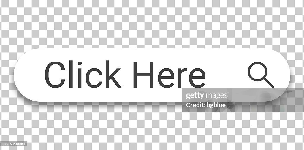 Click File Bar Click Here Search Bar On Transparent Background High-Res Vector Graphic ...