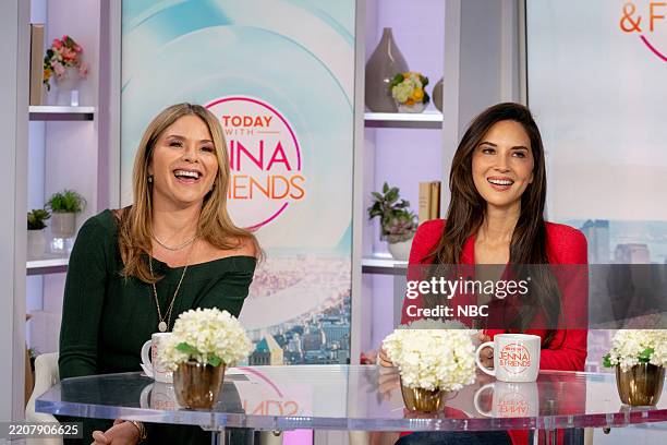Jenna Bush Hager and Olivia Munn on Thursday, April 3, 2025 --