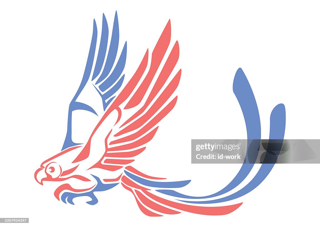 Flying parrot icon