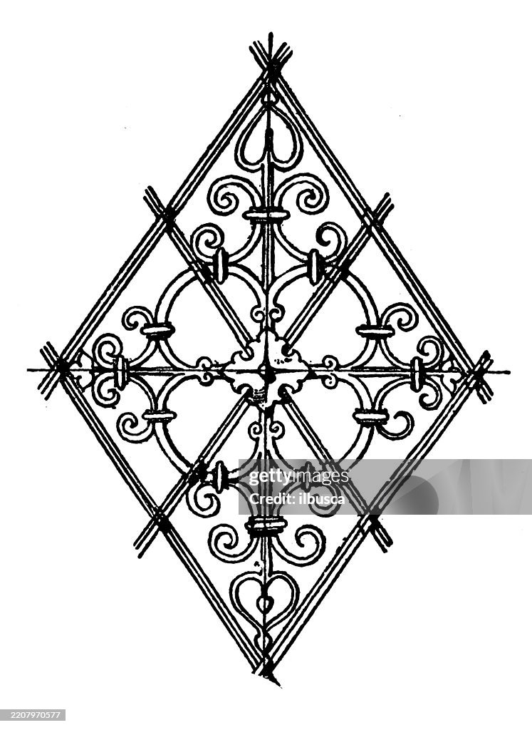 Enclosed Ornament (Lozenge Diamond Panel), Decoration, Design Element