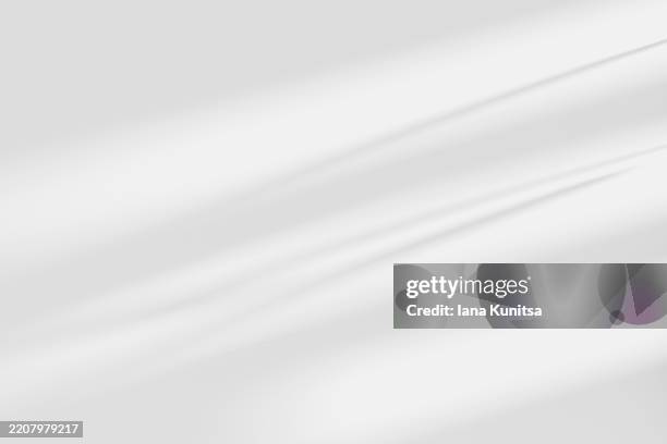 minimalist 3d background with soft natural light and shadows on white monochrome wall. abstract composition, design element. empty space for presentation products, place for text. copy space. - superposición-de-sombras fotografías e imágenes de stock