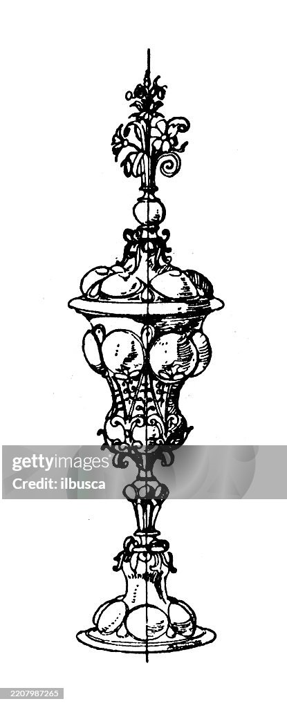 Decorated objects: crockery, pottery and vessels: Drinking utensil: Hanap