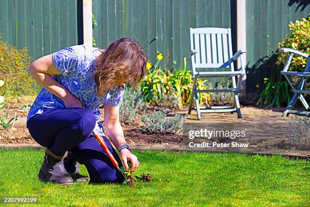 removing weeds