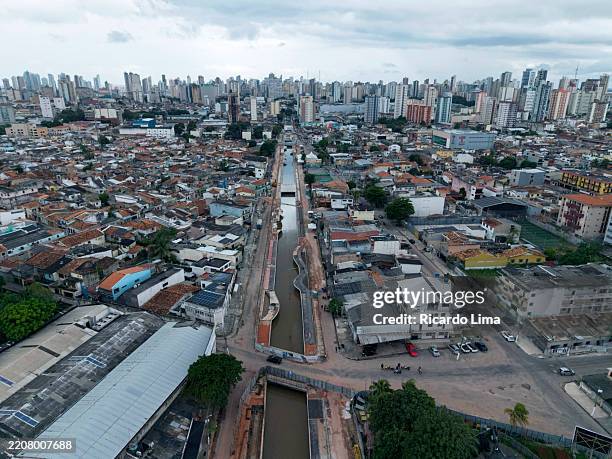 aerial view of city - belem, brazil - conferência das nações unidas sobre as mudanças climáticas de 2025 imagens e fotografias de stock