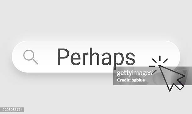 perhaps - search bar with cursor on blank background - possible stock illustrations