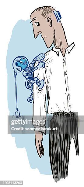 when will artificial intelligence replace humans - putting away stock illustrations