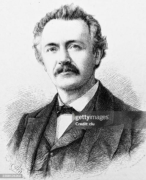 illustrazioni stock, clip art, cartoni animati e icone di tendenza di heinrich schliemann - archeologo