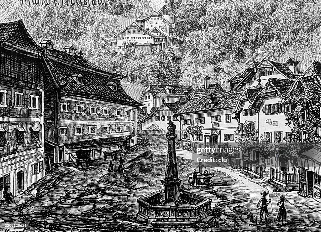 Hallstadt market square