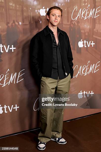Benjamin Voisin attends "Careme" Premiere on April 02, 2025 in Paris, France.