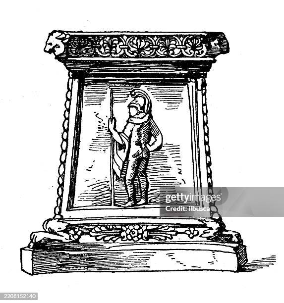 decorated objects, utensils, tools: altar - altar stock illustrations