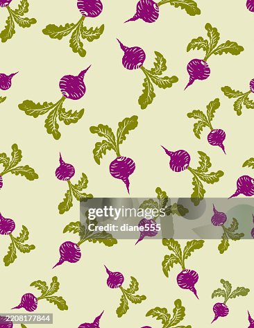 Linocut Beets Seamless background Pattern Linocut Beets Seamless background Pattern