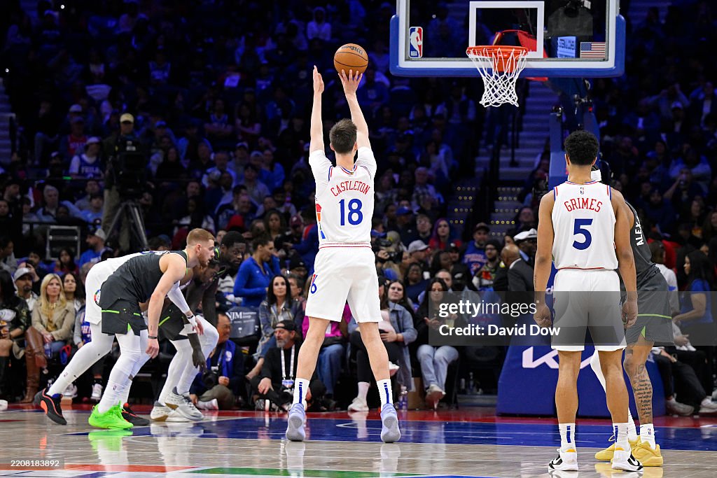 Minnesota Timberwolves v Philadelphia 76ers