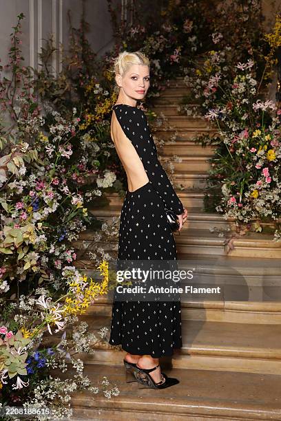 Pixie Geldof attends Gucci Dinner – The Art Of Silk on April 02, 2025 in Paris, France.