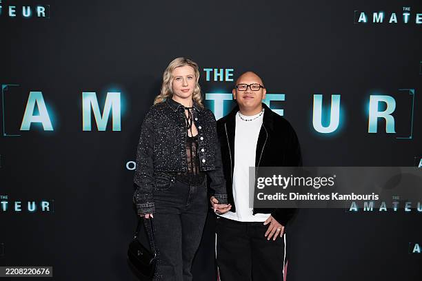 Jacob Batalon attends the World Premiere of The Amateur at Jazz at Lincoln Center on April 02, 2025 in New York City.