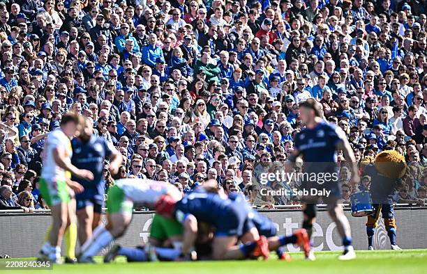 Dublin , Ireland - 5 April 2025; Spectators during the Investec Champions Cup Round of 16 match between Leinster and Harlequins at Croke Park in...