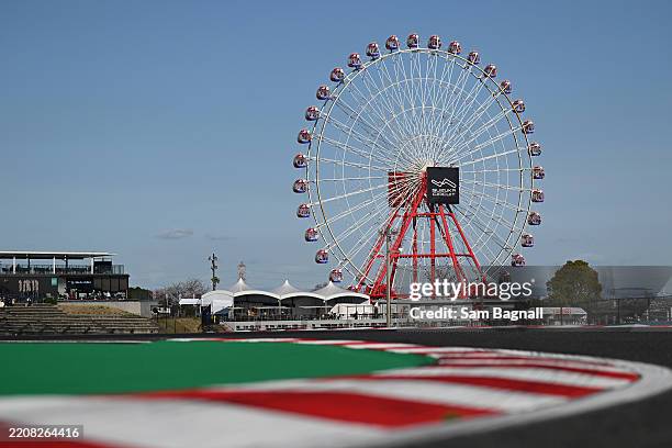 The Ferris wheel at the circuit during previews ahead of the F1 Grand Prix of Japan at Suzuka Circuit on April 03, 2025 in Suzuka, Japan.
