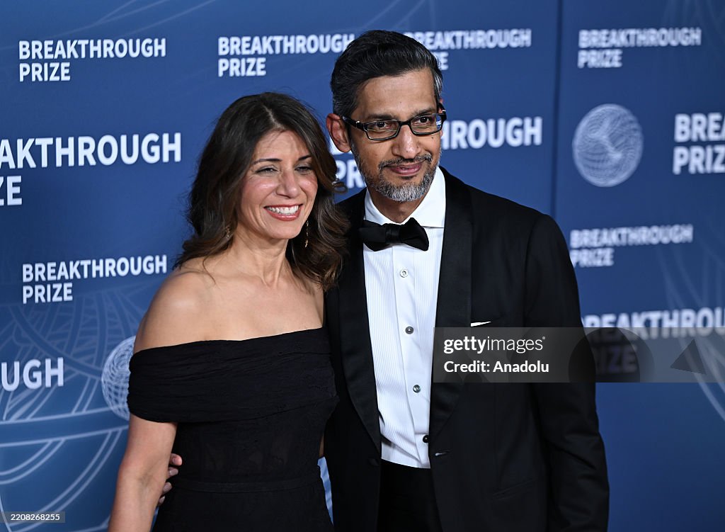 Google CEO Sundar Pichai and his wife Anjali Pichai attend the 11th ...