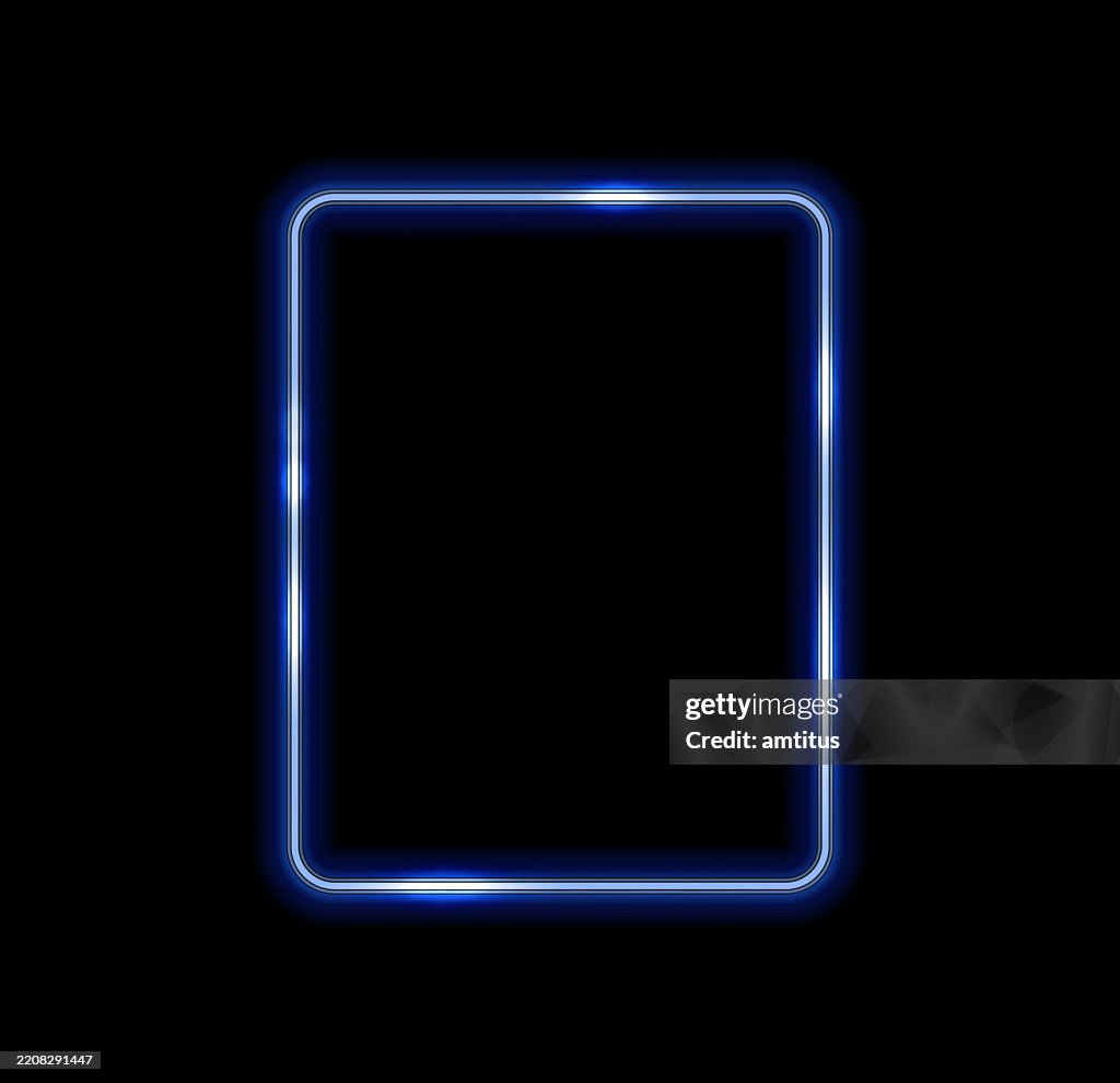 Neon Sign Rectangle High-Res Vector Graphic - Getty Images
