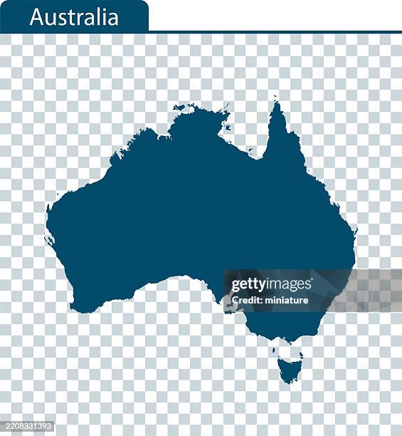 stockillustraties, clipart, cartoons en iconen met australia map - australië
