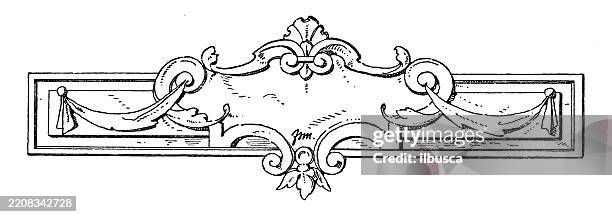 decorated objects, architectural frames - corner stone stock illustrations