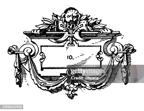 Decorated objects, architectural frames Decorated objects, architectural frames