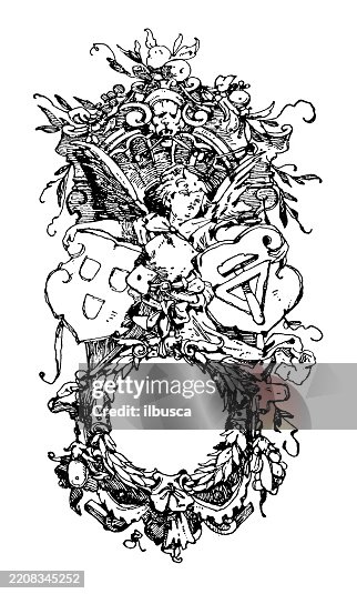 Decorated objects, Typographical frames Decorated objects, Typographical frames