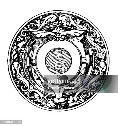 Decorated objects, strap work tablet Decorated objects, strap work tablet