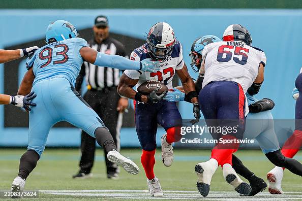 Houston Merritt Houston Roughnecks running back Kirk Merritt tries to run through the ...