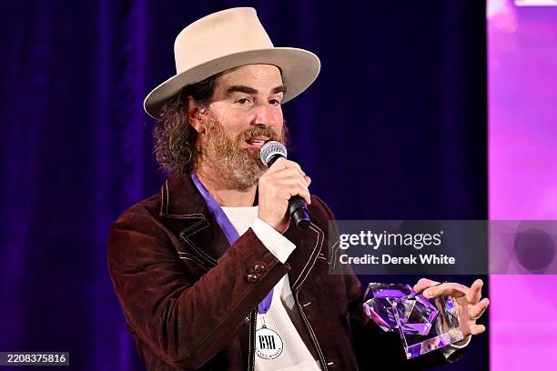 Ed Cash speaks during the 2025 BMI Trailblazers of Gospel Music Awards at Flourish Atlanta on April 03, 2025 in Atlanta, Georgia.