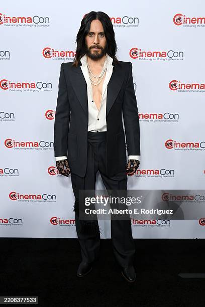 Jared Leto attends CinemaCon 2025- Walt Disney Studios Invites you to its 2025 presentation highlighting its upcoming release schedule at The...